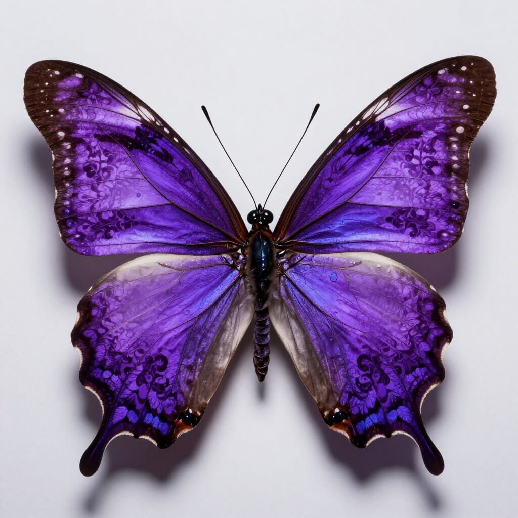 Baroque Butterfly with Damask Wings
