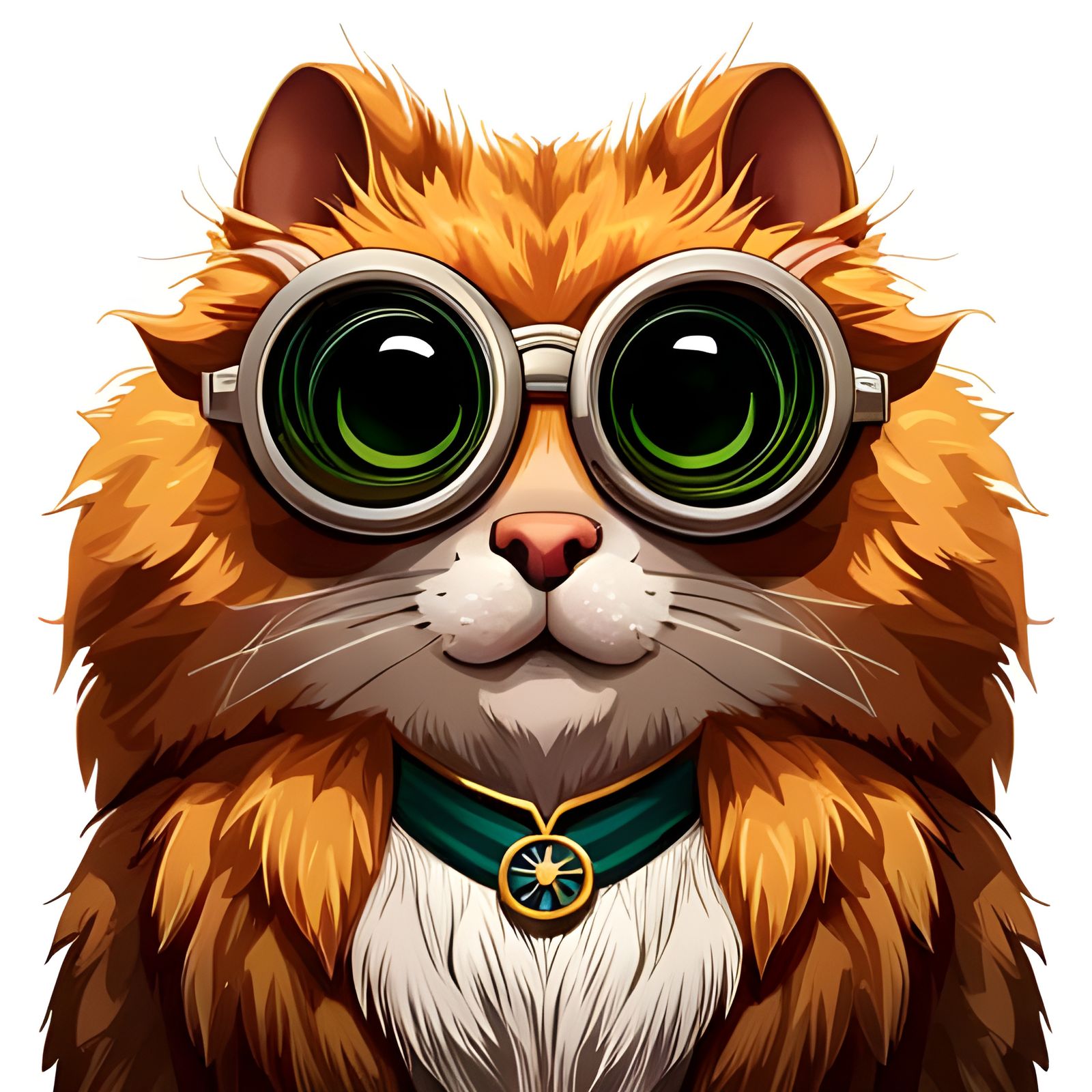 Chibi Hamster in Fantasy Forest, Detailed Illustration