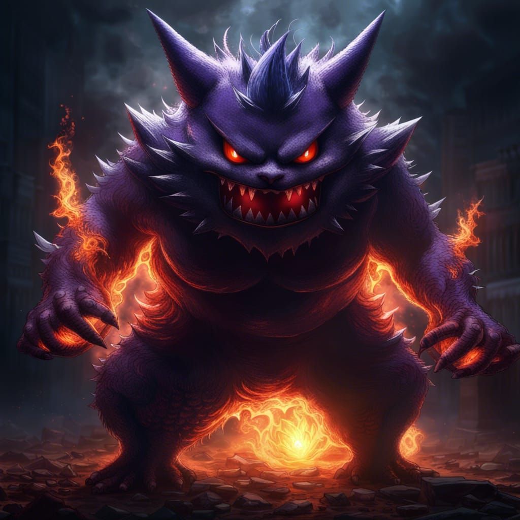 Oni-style Gengar Pokemon