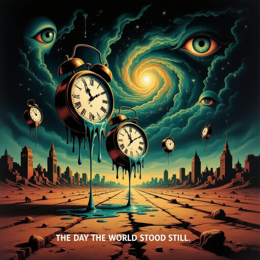 Surrealist Portrait: The Day the World Stood Still