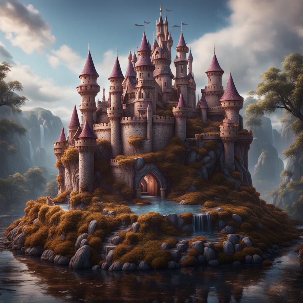 Fantastical Cake Castle Concept Art