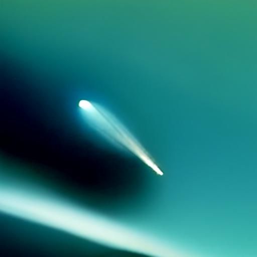 AI Generated Image of a Comet