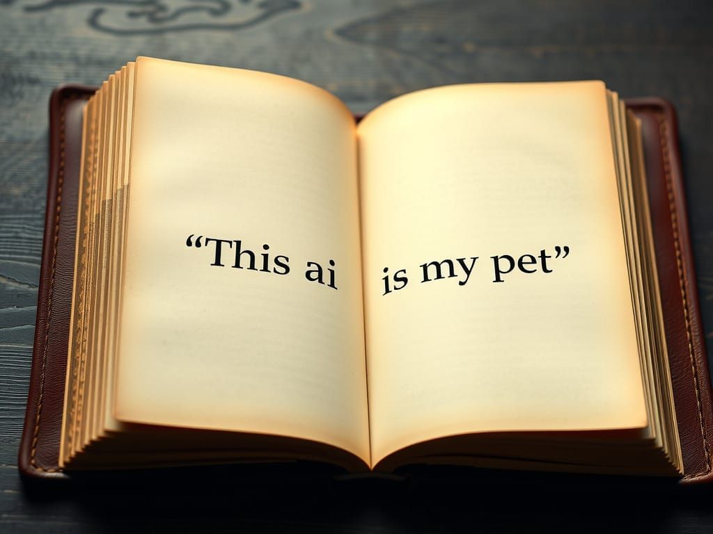 Intimate Book Page with Elegant Typography