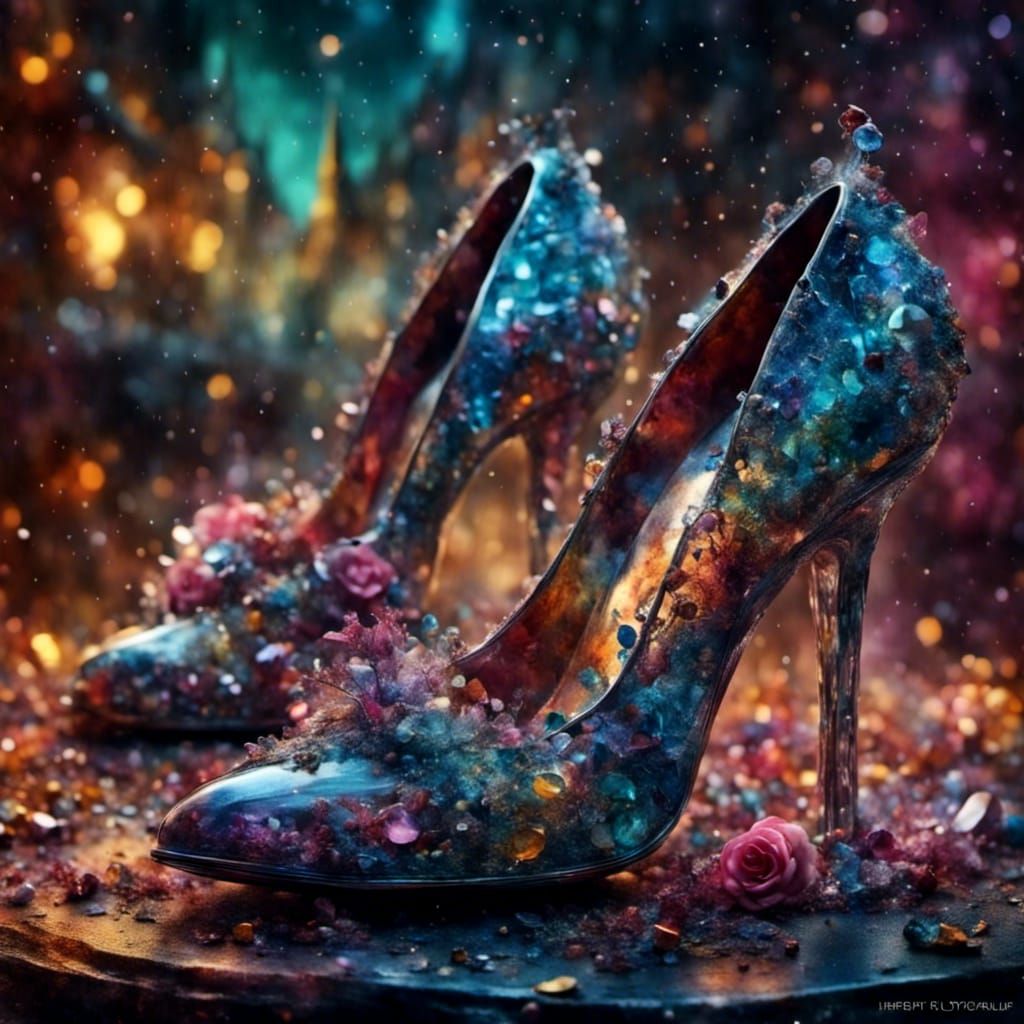 <lora:Mnemcore:1.0> <lora:CosmicDollops:1.0> A pair of glass...