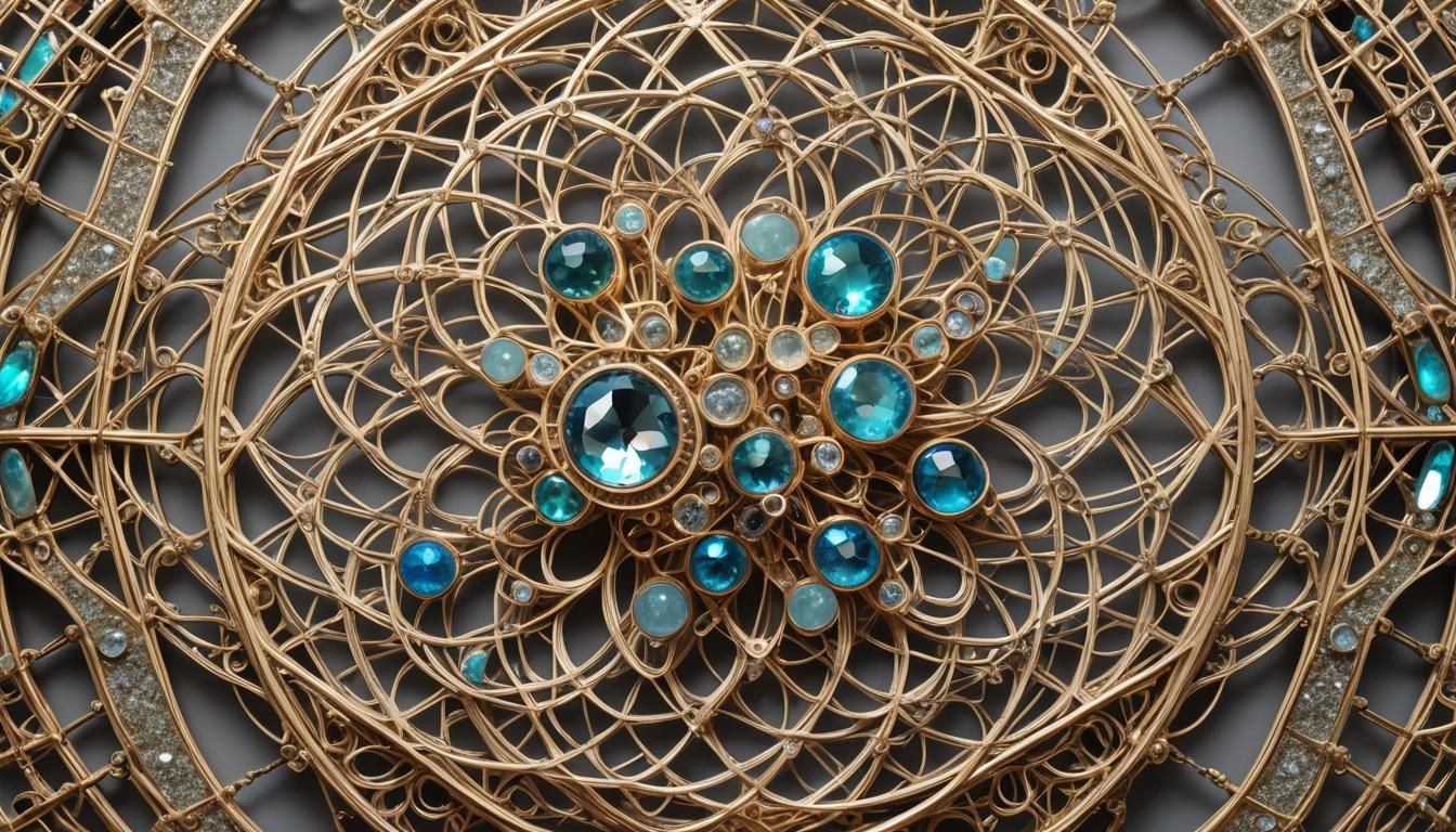((((Spectrolite))) beautiful complex geometrically symmetric...