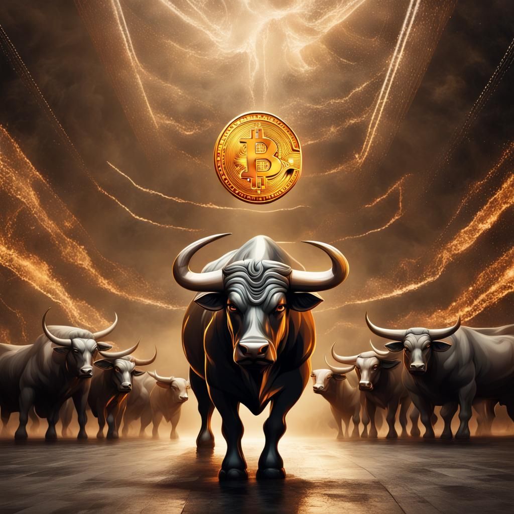 Bitcoin Bull Market: A Digital Crypto Art Piece