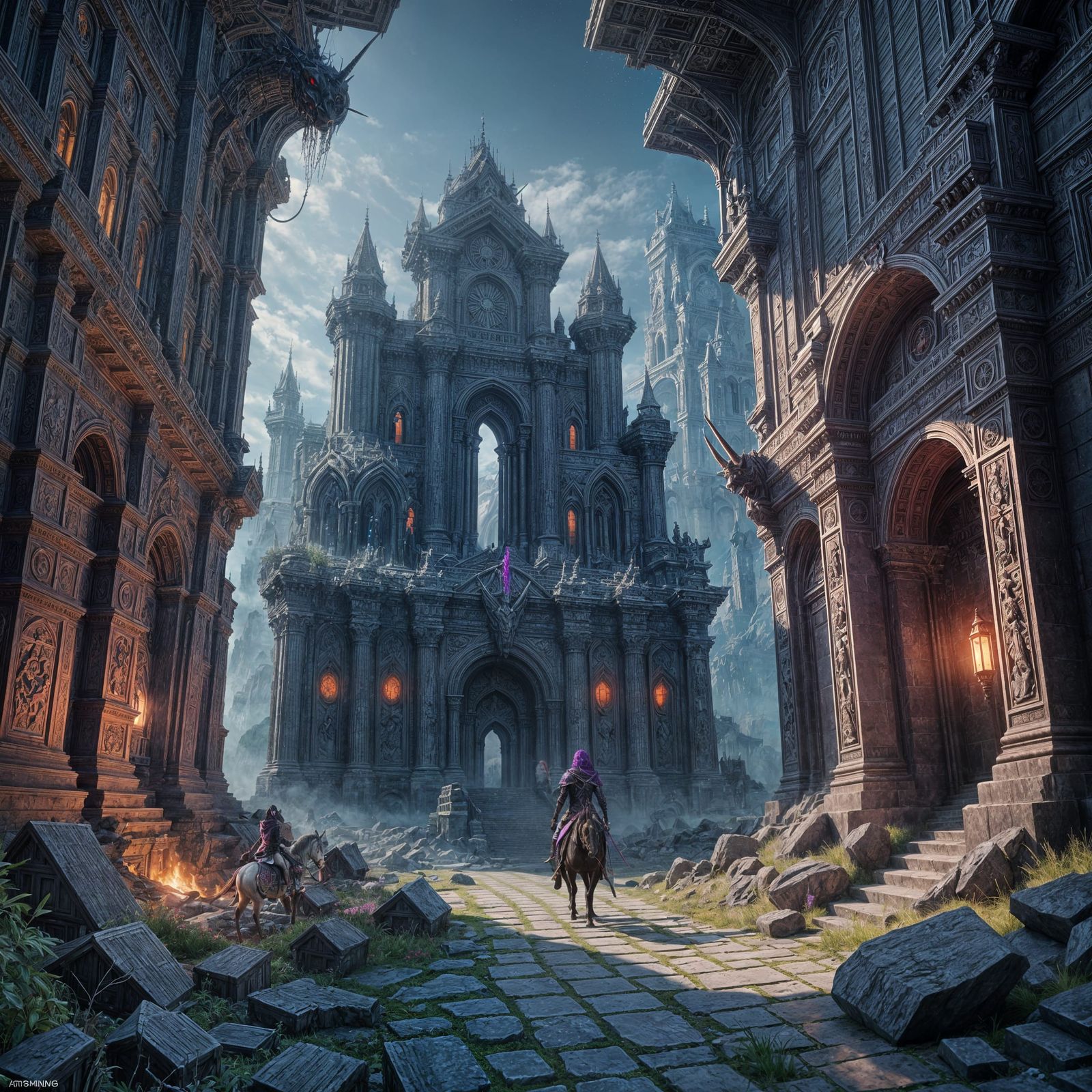 Fantastical Matte Painting Concept Art