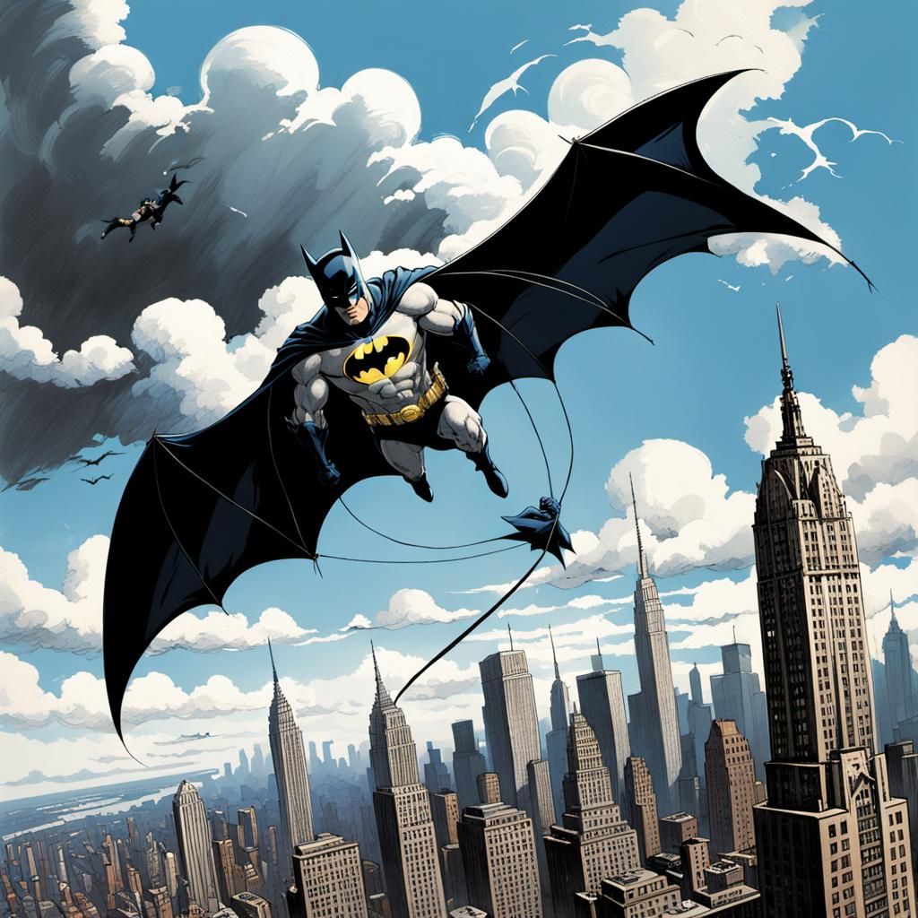 Batman Kite Soars Over NYC: Concept Art