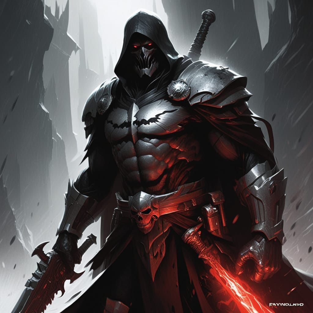 Dark Fantasy Scene in Grimdark Style