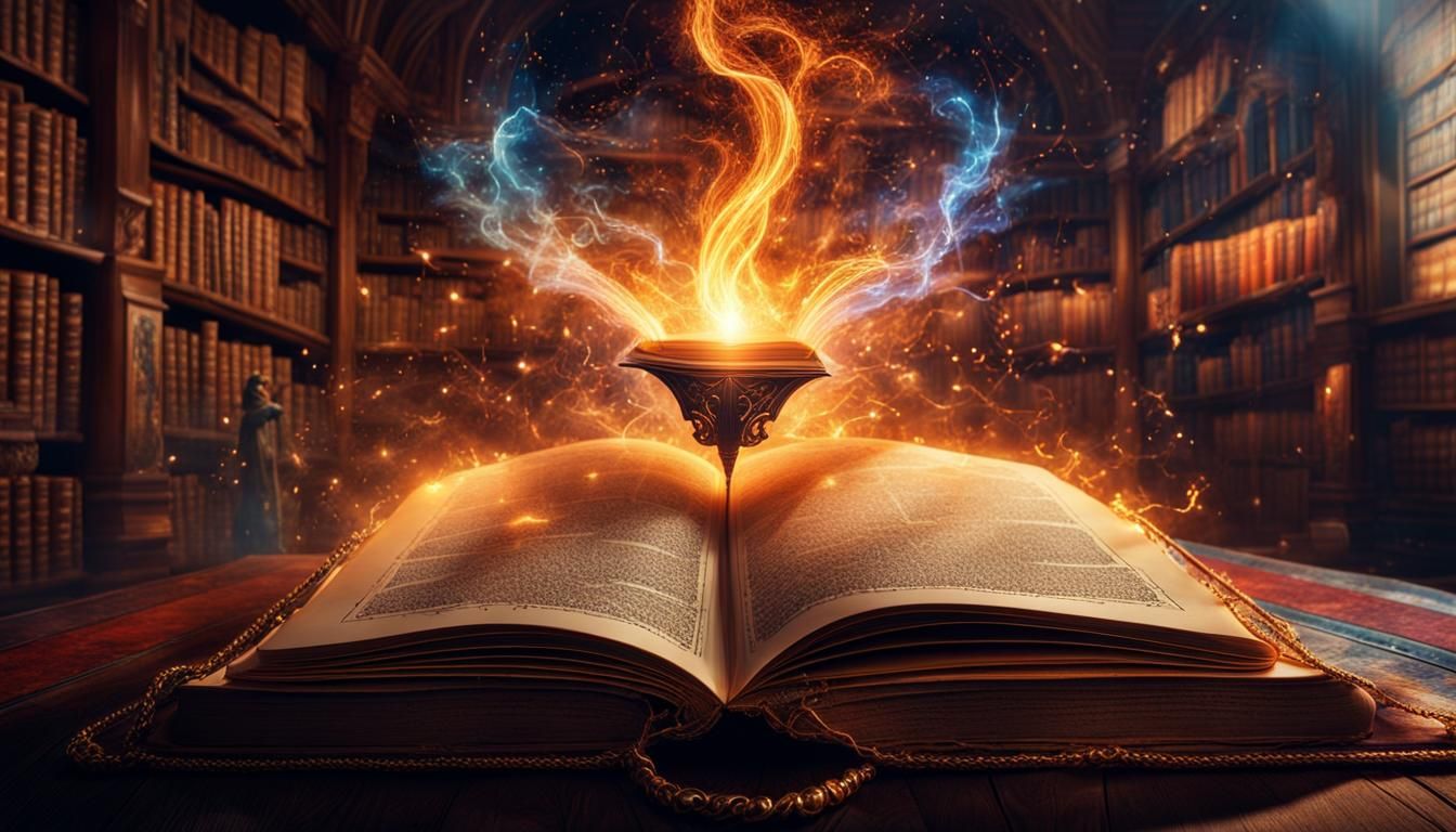 Magic open book