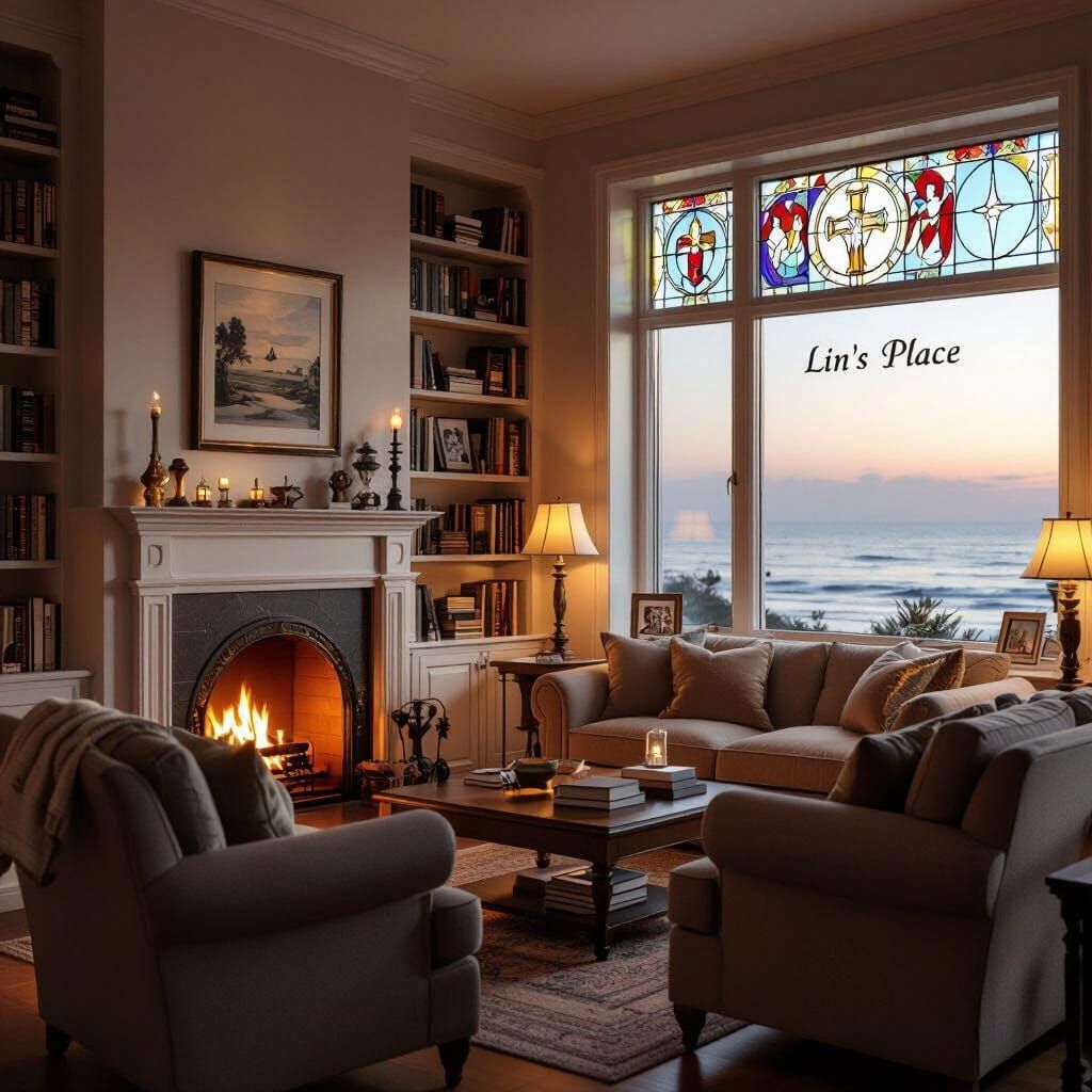 Cozy Living Room with Divine Light
