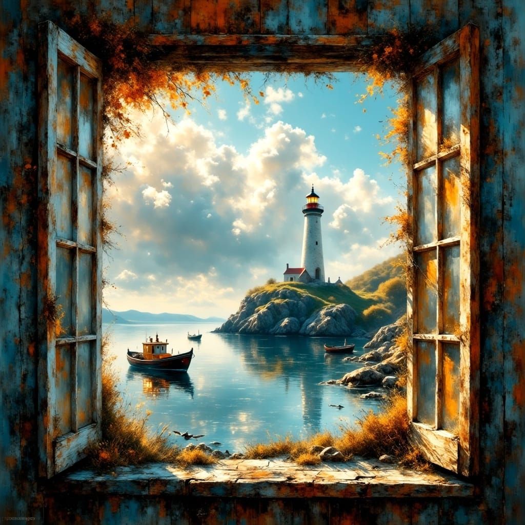 Lighthouse view on a calm day