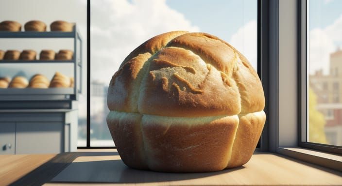 Bakery Window Scene in Pixar Style