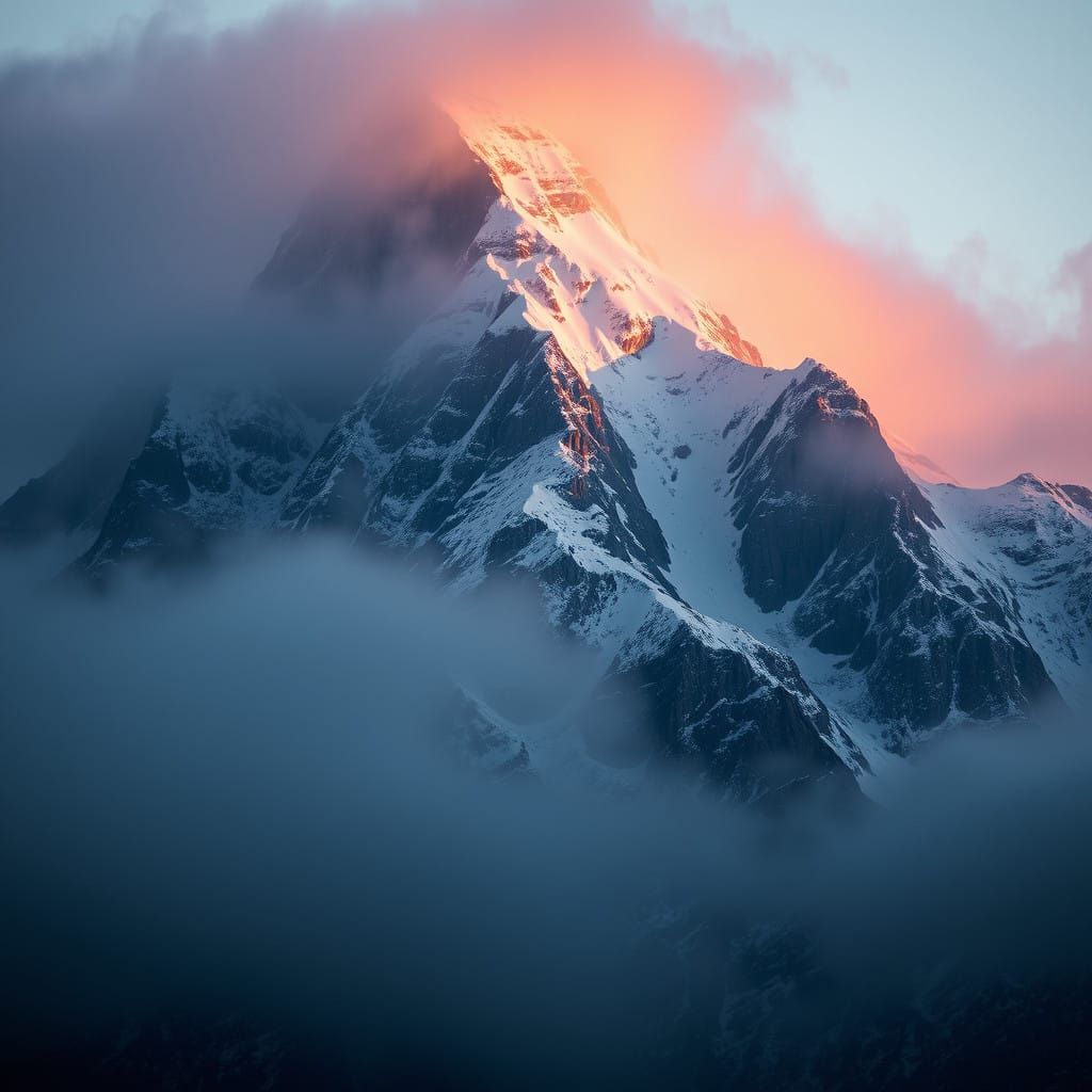 Majestic Narnia Mountain Summit in Moody Style