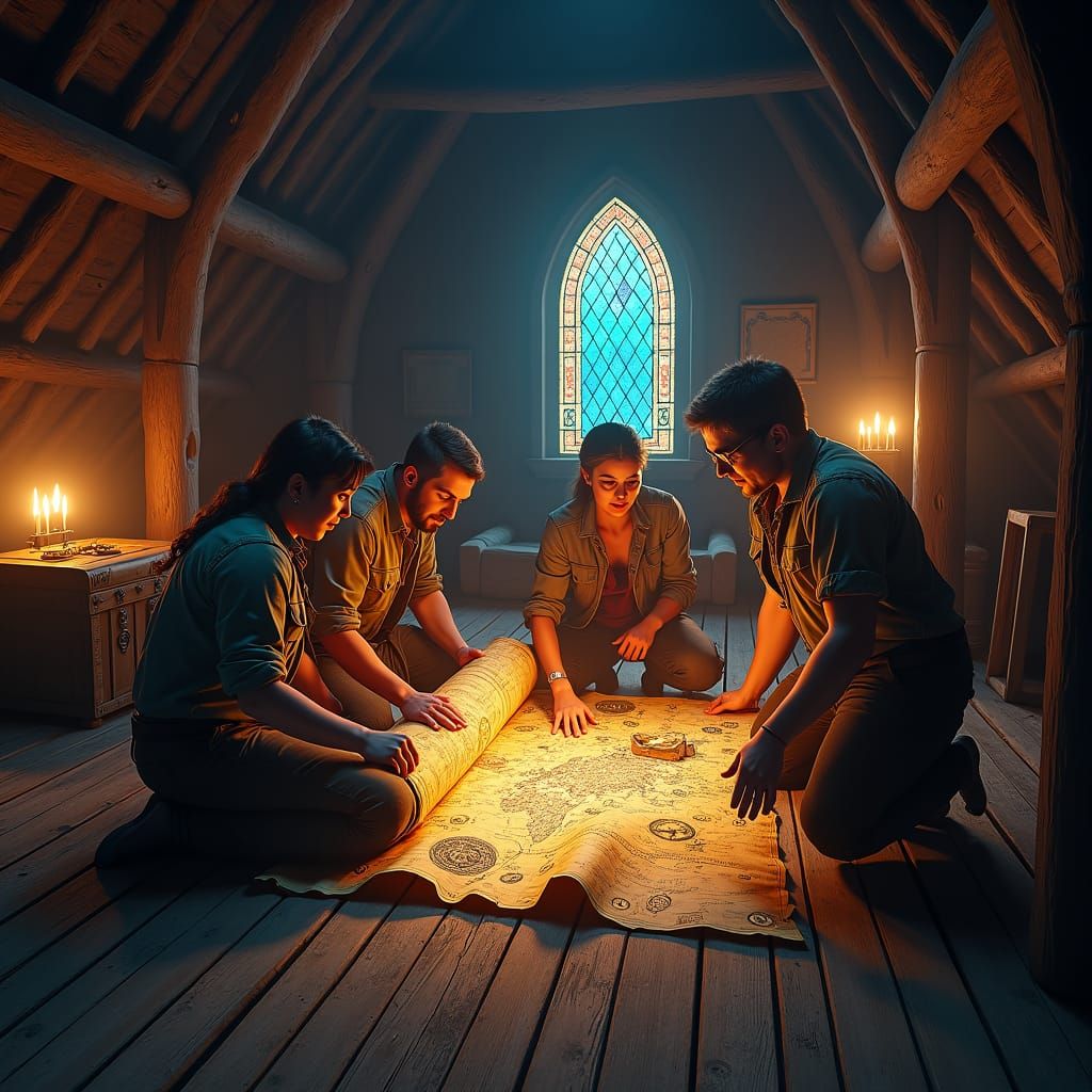 Treasure Hunters Discover Map in Mystical Barn
