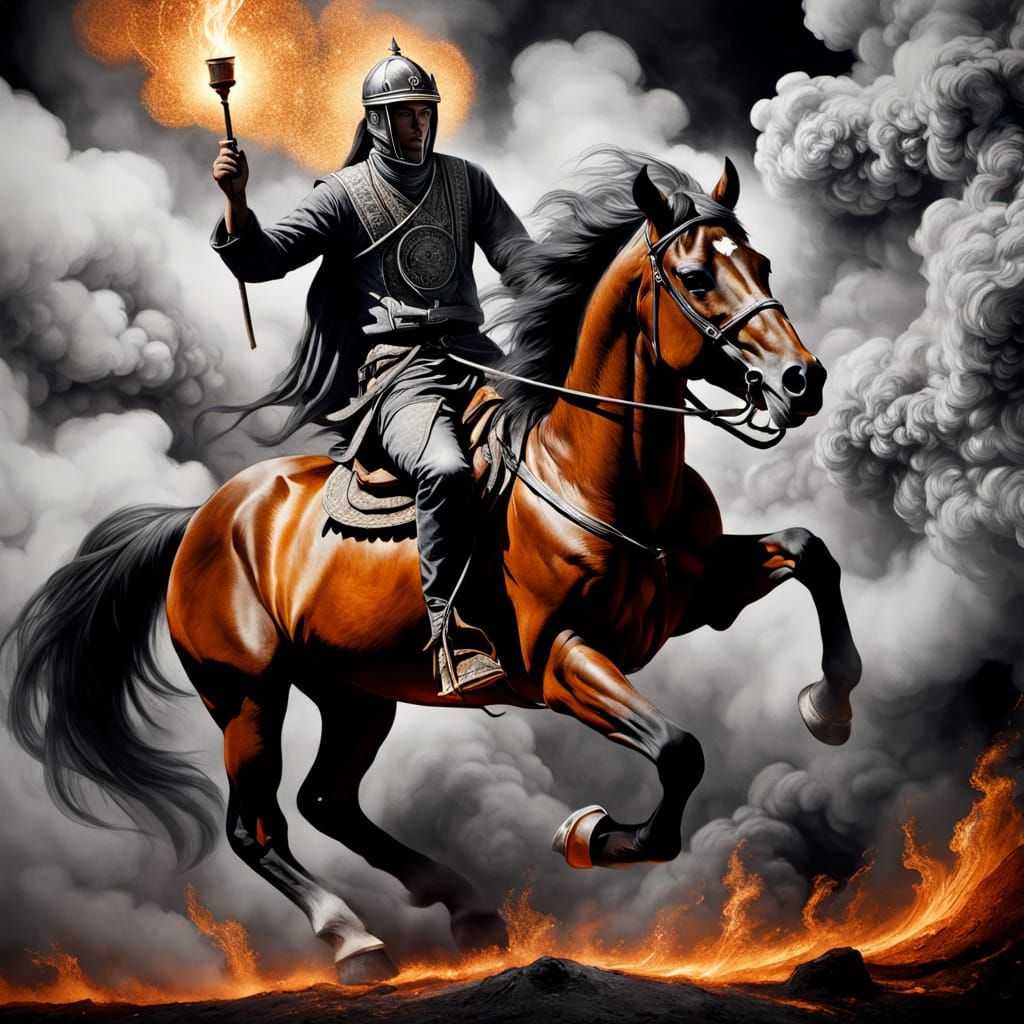 Mysterious Messenger Manifests in Smoke and Embers