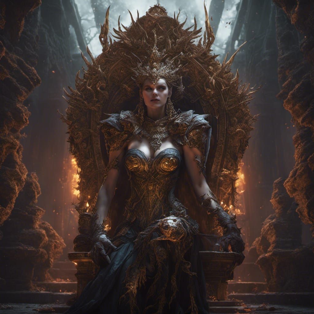 Queen of the Underworld: Dark Fantasy Concept Art