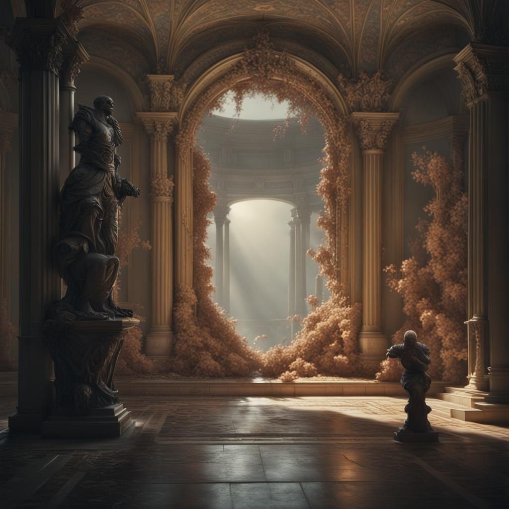Dreamlike Otherworldly Scene in Photorealistic Style