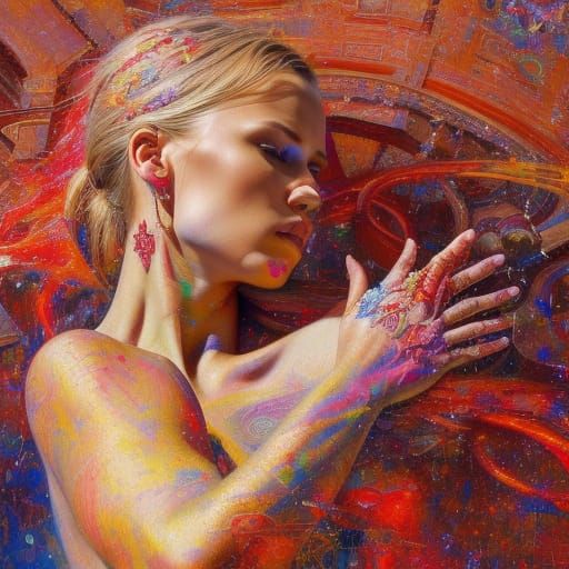 Detailed Peace Symbol on Moscow's Red Square