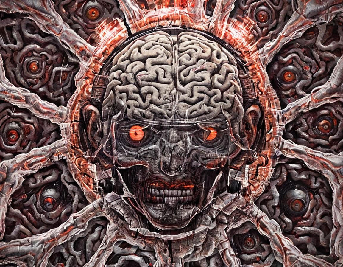 Transparent Brain Reveals Inner Turmoil and Visions