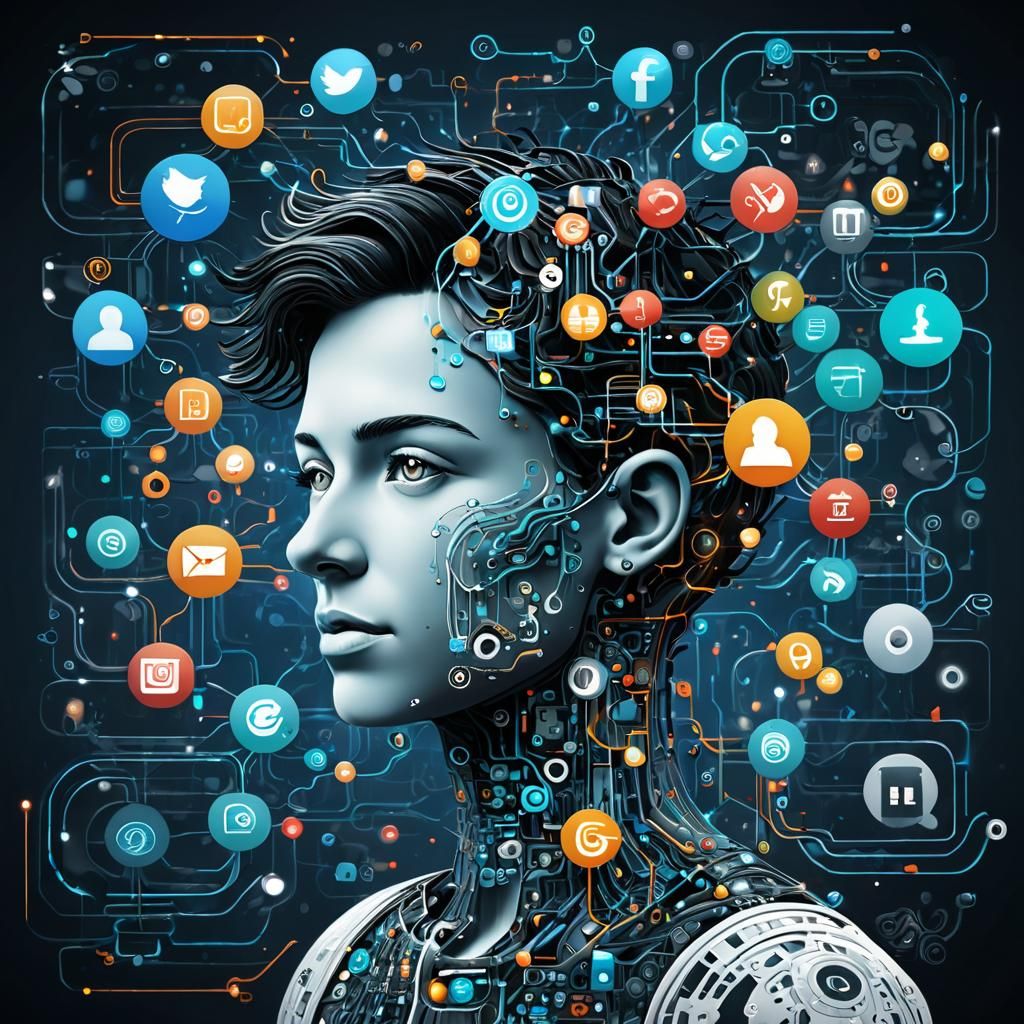 Social Media Network as Digital Infographic