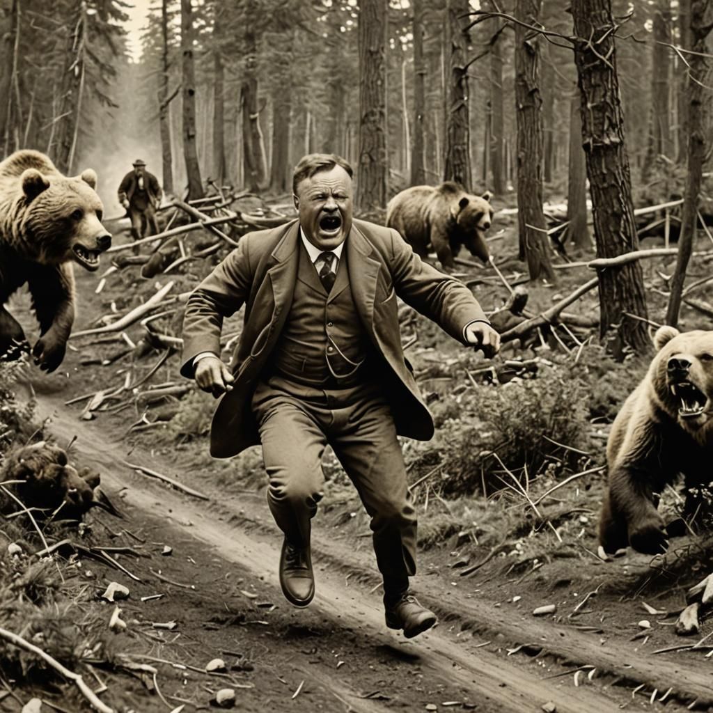 FBI secret photo. President Roosevelt and what really happened with that bear
