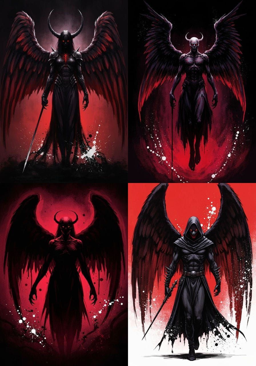 Abaddon, Angel of the Abyss in Speedpaint Style