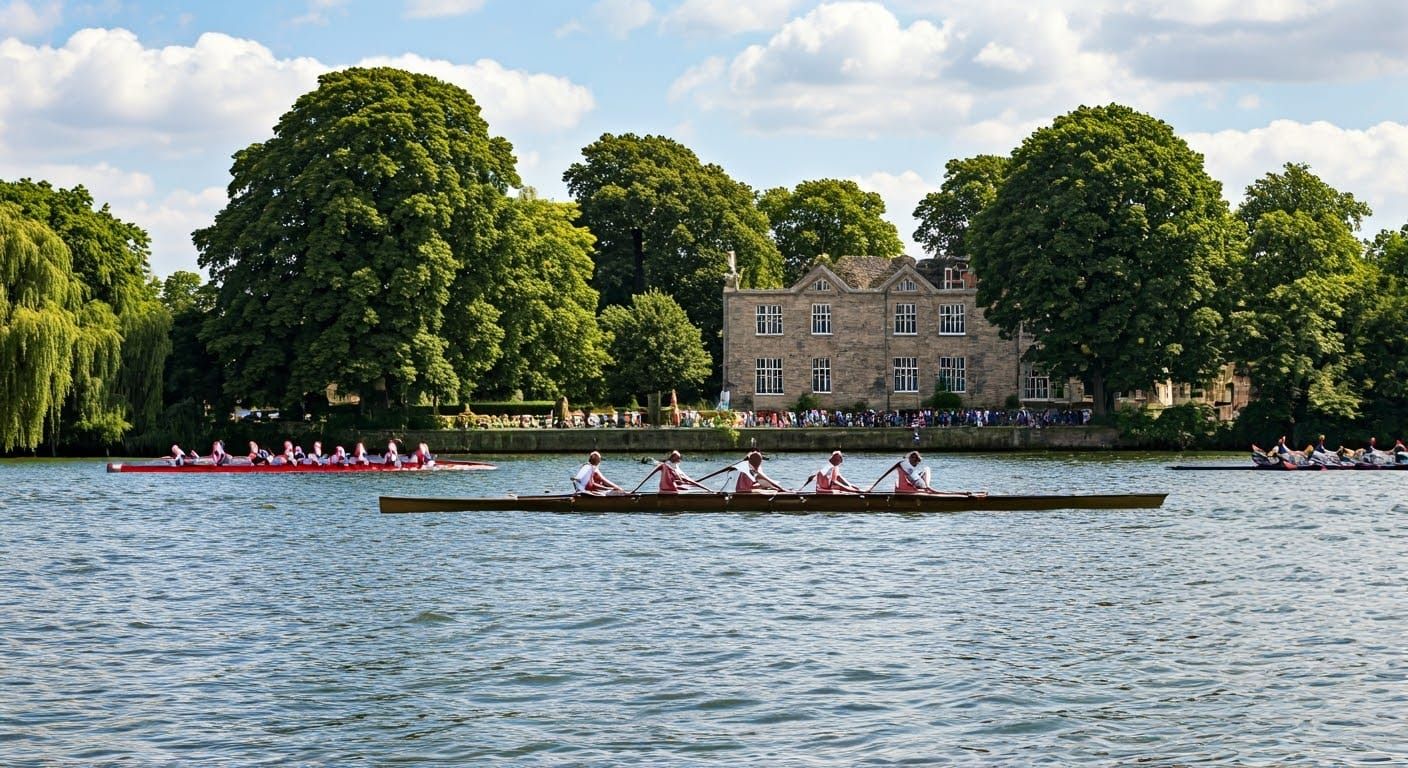 Regatta on the Surrey Riverbank