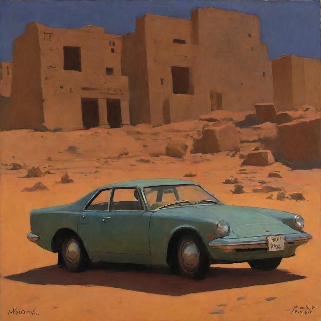 Toyota Rushing to Aswan: Rothko and Somov Style