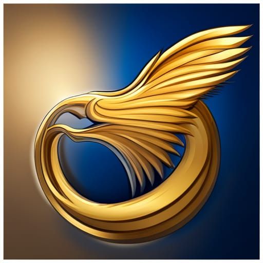 Phoenix Mascot Logo in Gouache Style