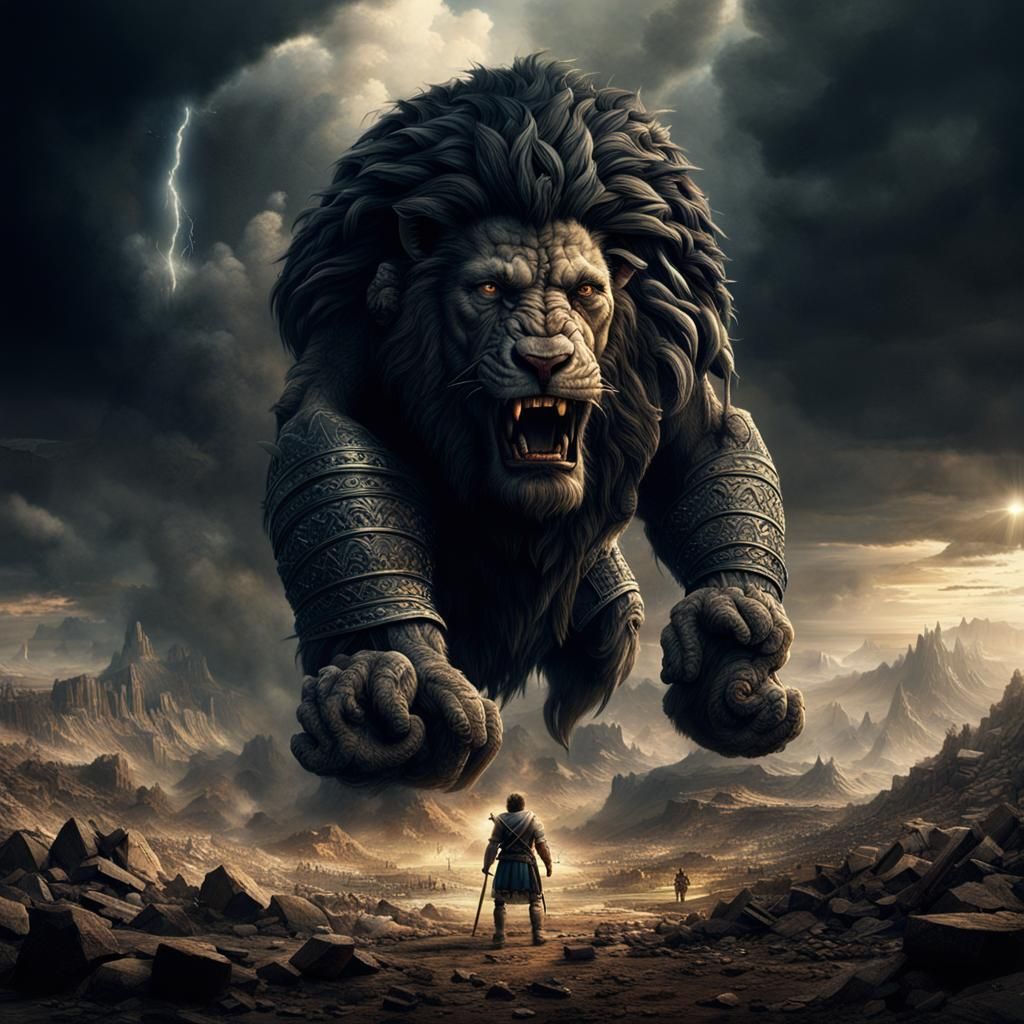 David and Goliath: Epic Digital Matte Painting