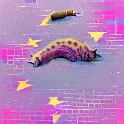 Surreal Slug World: An Alien Landscape