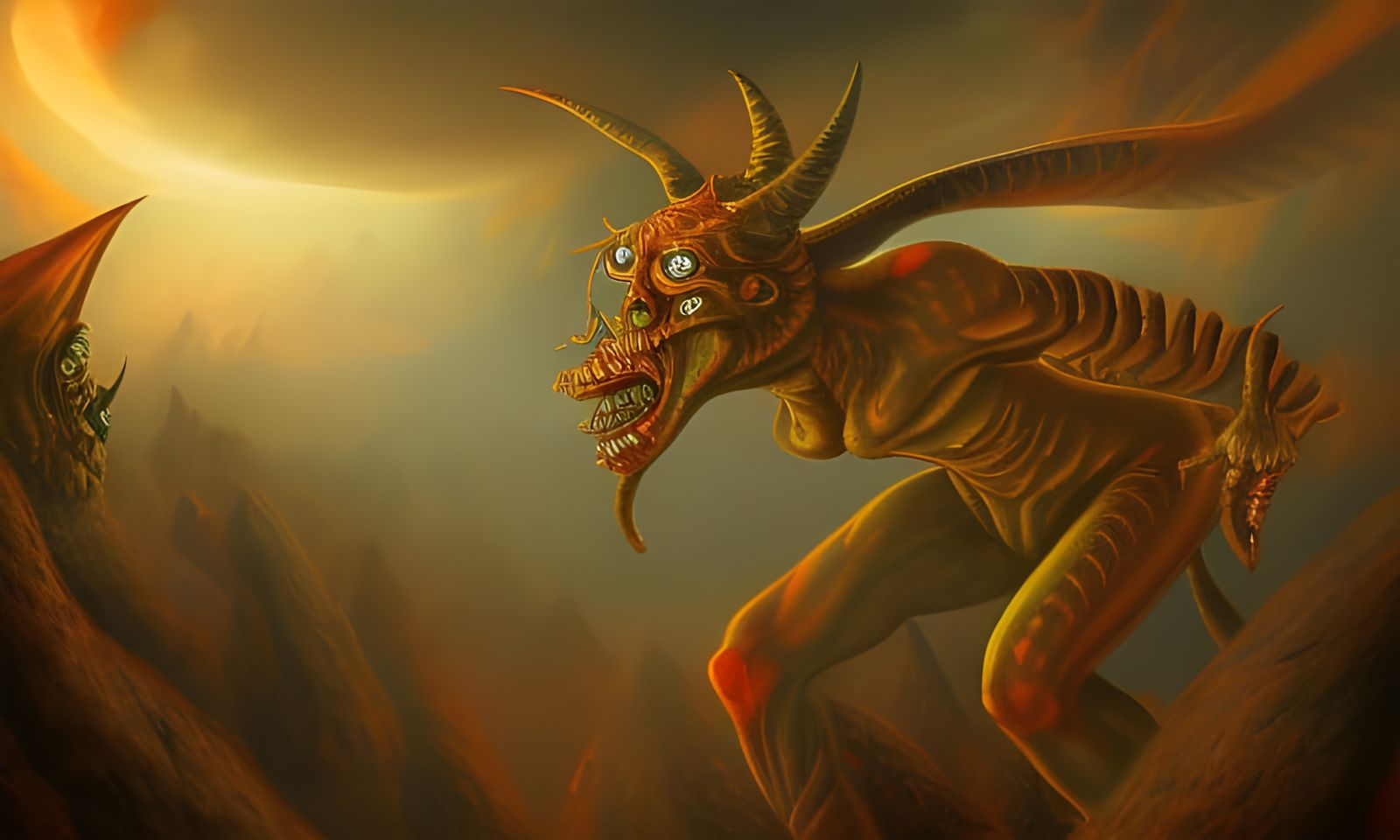 Demons Invade Earth: Detailed Airbrush Art