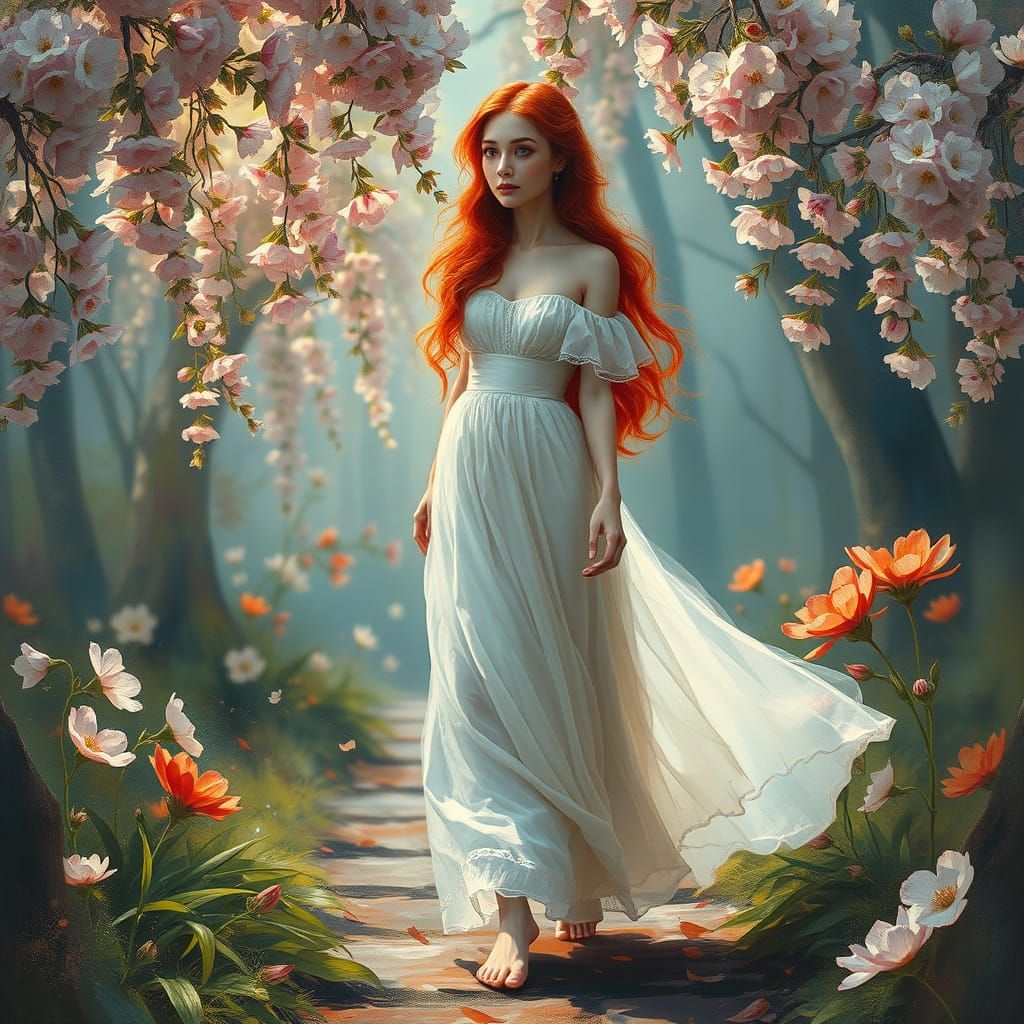 Porcelain Maiden in Garden of Stopped Time