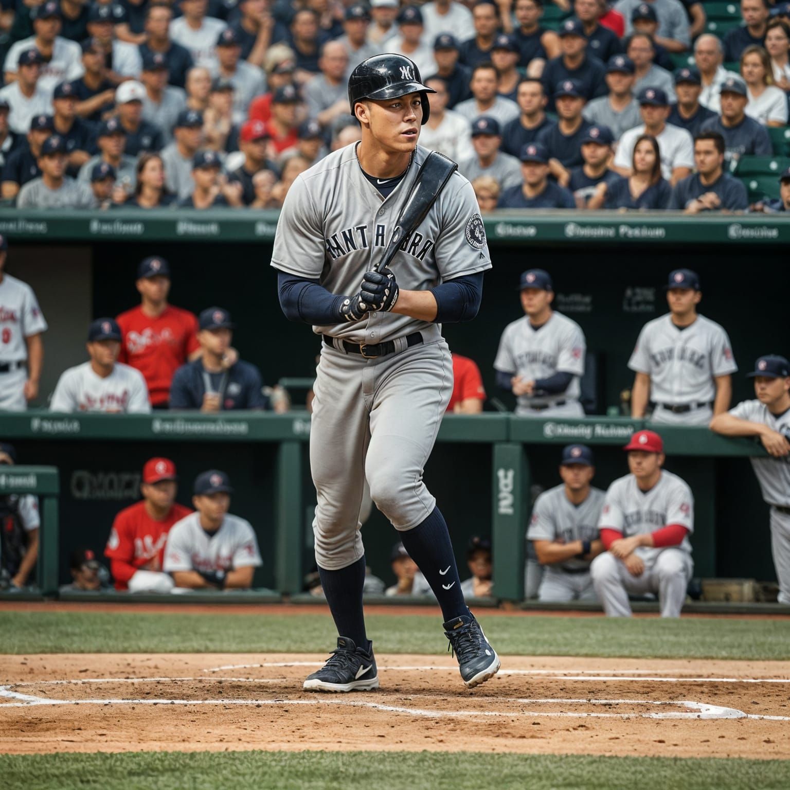 Aaron Judge Crying Photograph with Baseball Stars