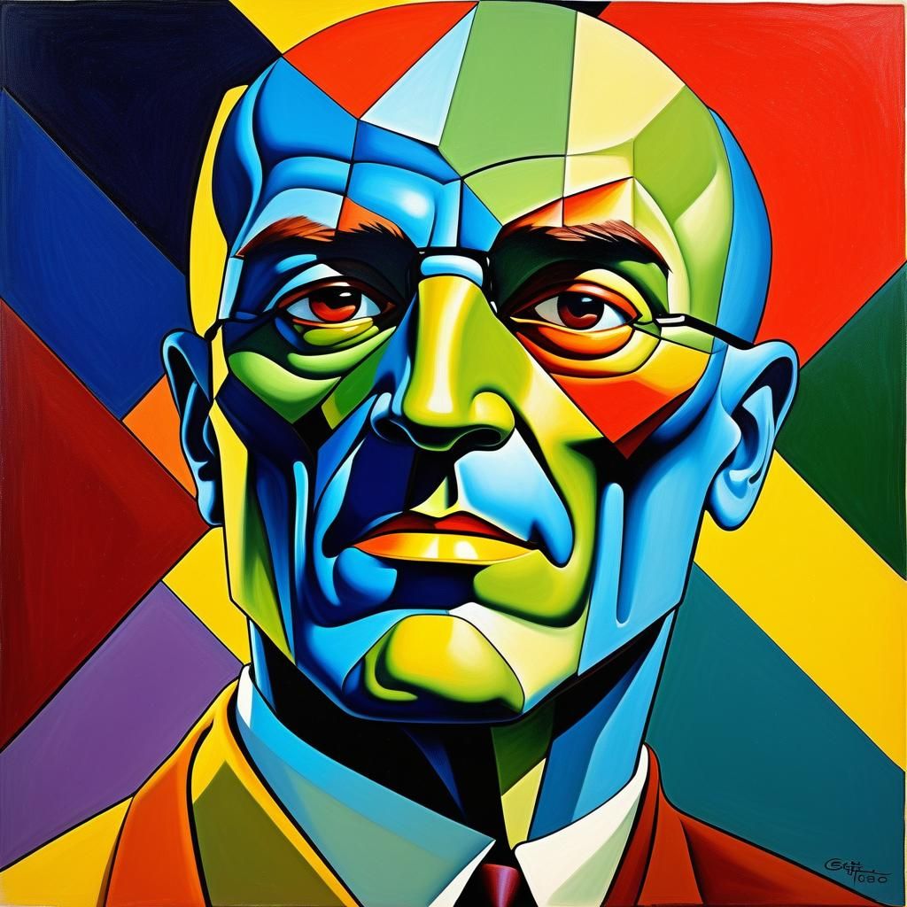 Cubist Fractal Sommelier with Triadic Colors