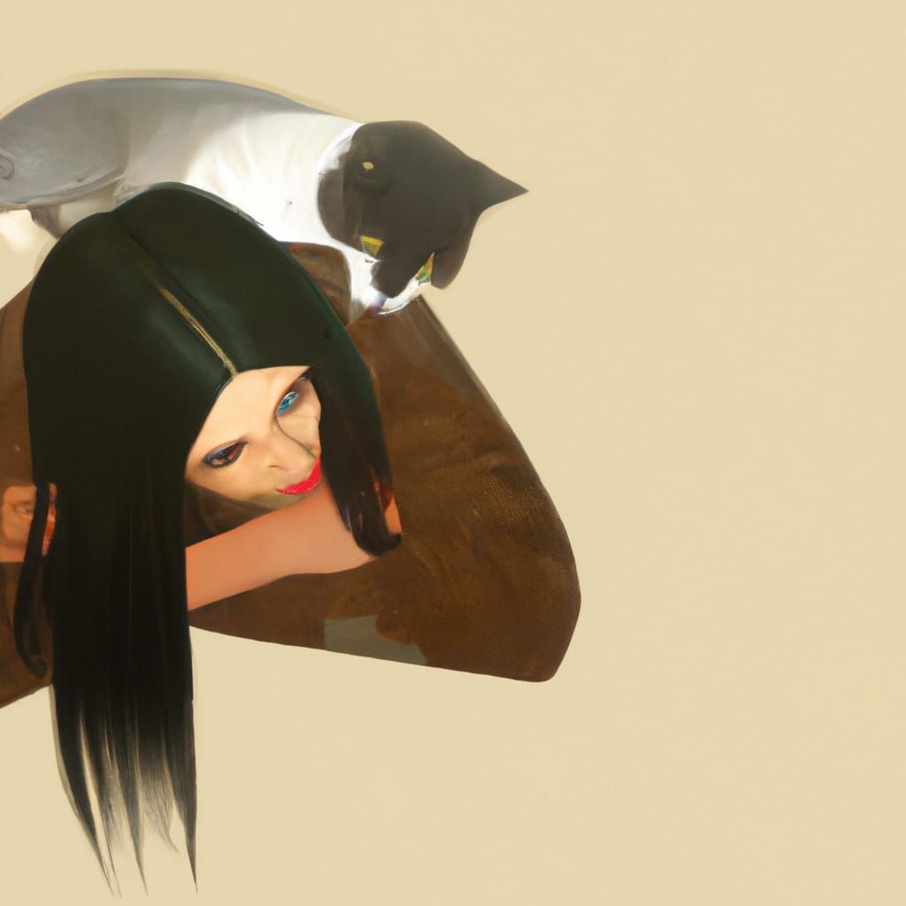 Lady with Cat: An AI Interpretation