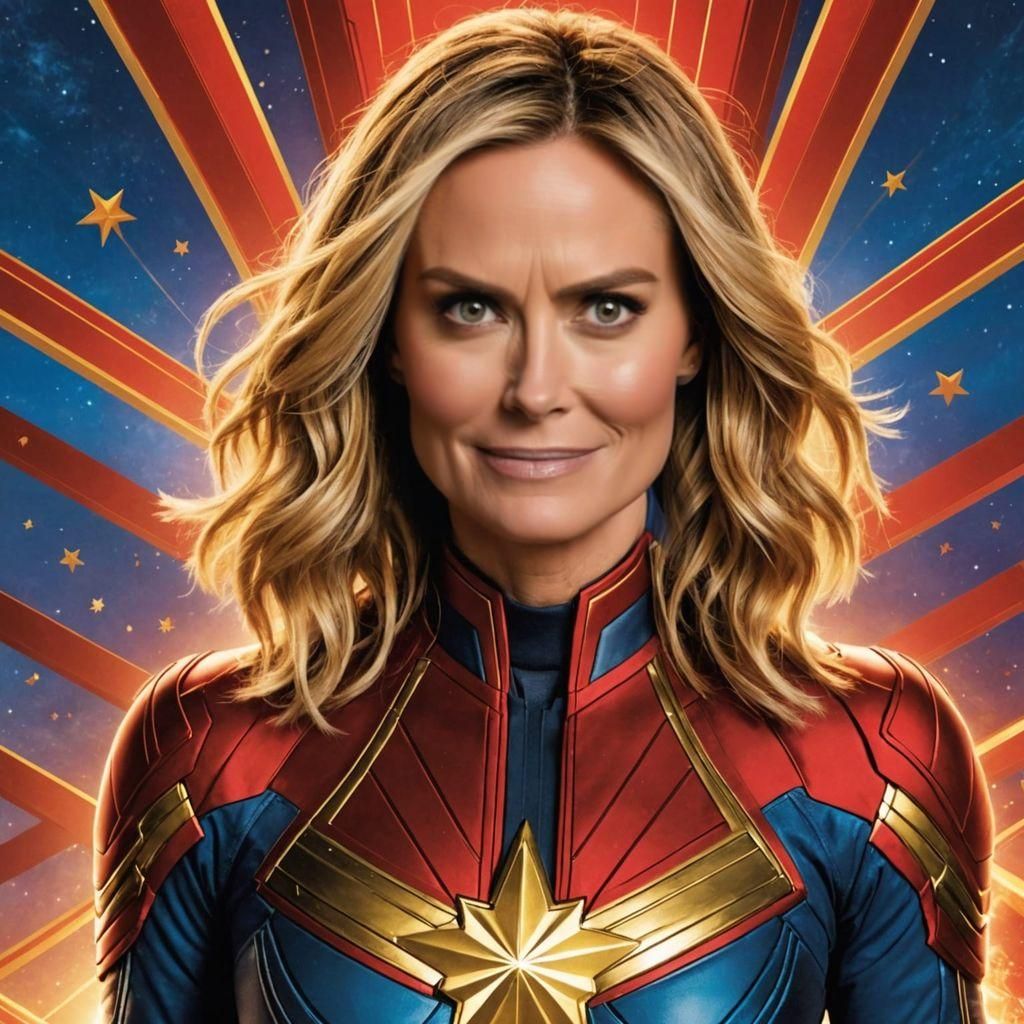 Heidi Klum as Captain Marvel