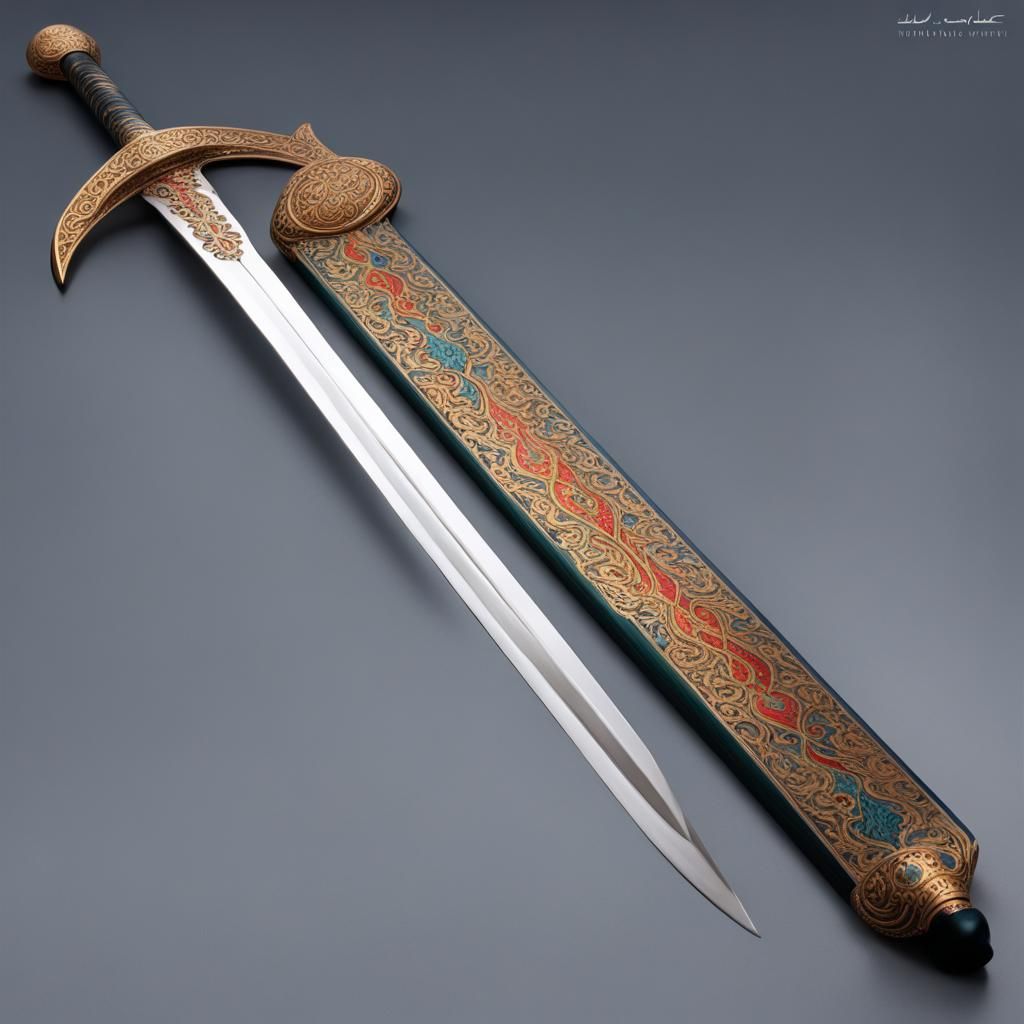 Epic Ottoman Sword: Historical Craftsmanship with Modern Des...