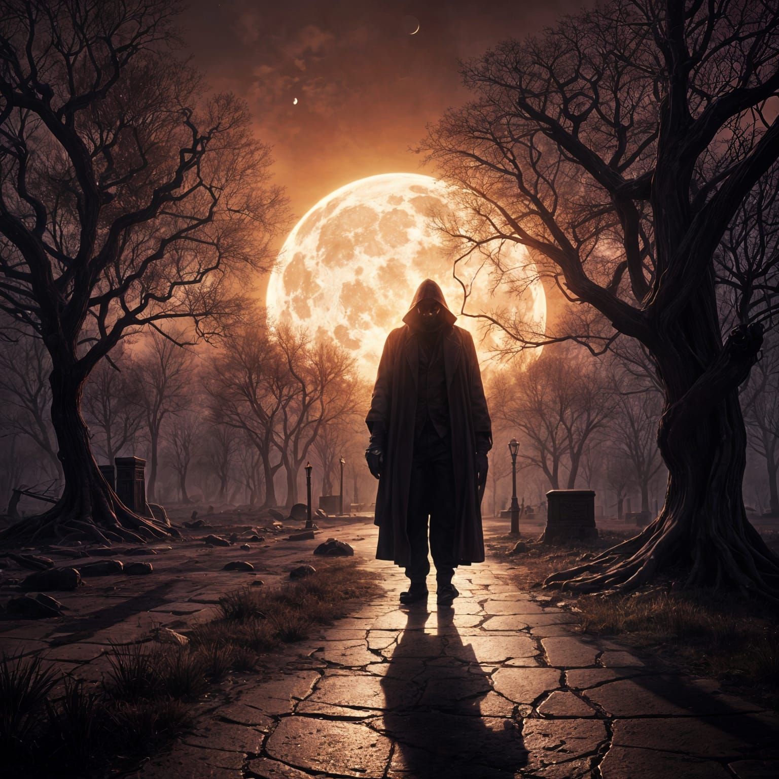 Ethereal Sepia Shadow Masterpiece