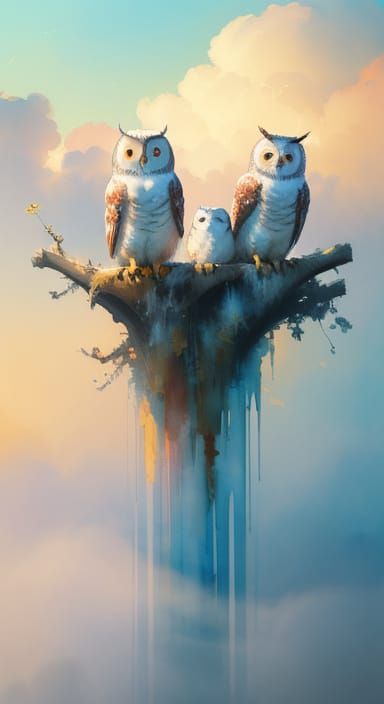 Summer Solstice Wind Temple: Impressionistic Digital Paintin...