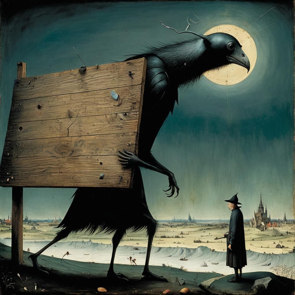 Grotesque Self-Inflicted Blow, in Renaissance Style