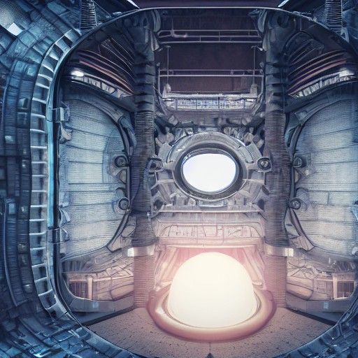 Steampunk Nuclear Cooling Tower: Cyberpunk Architecture