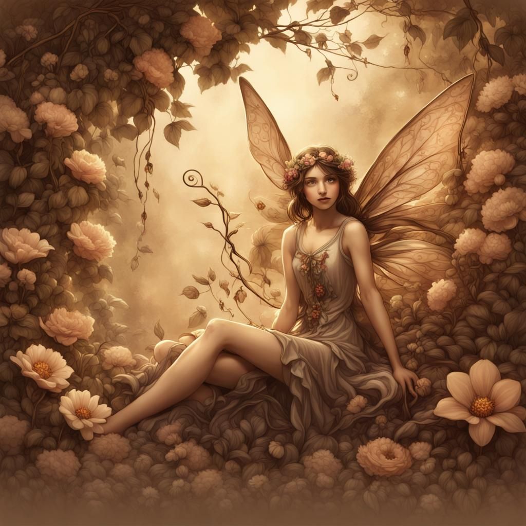 Sepia Fairy