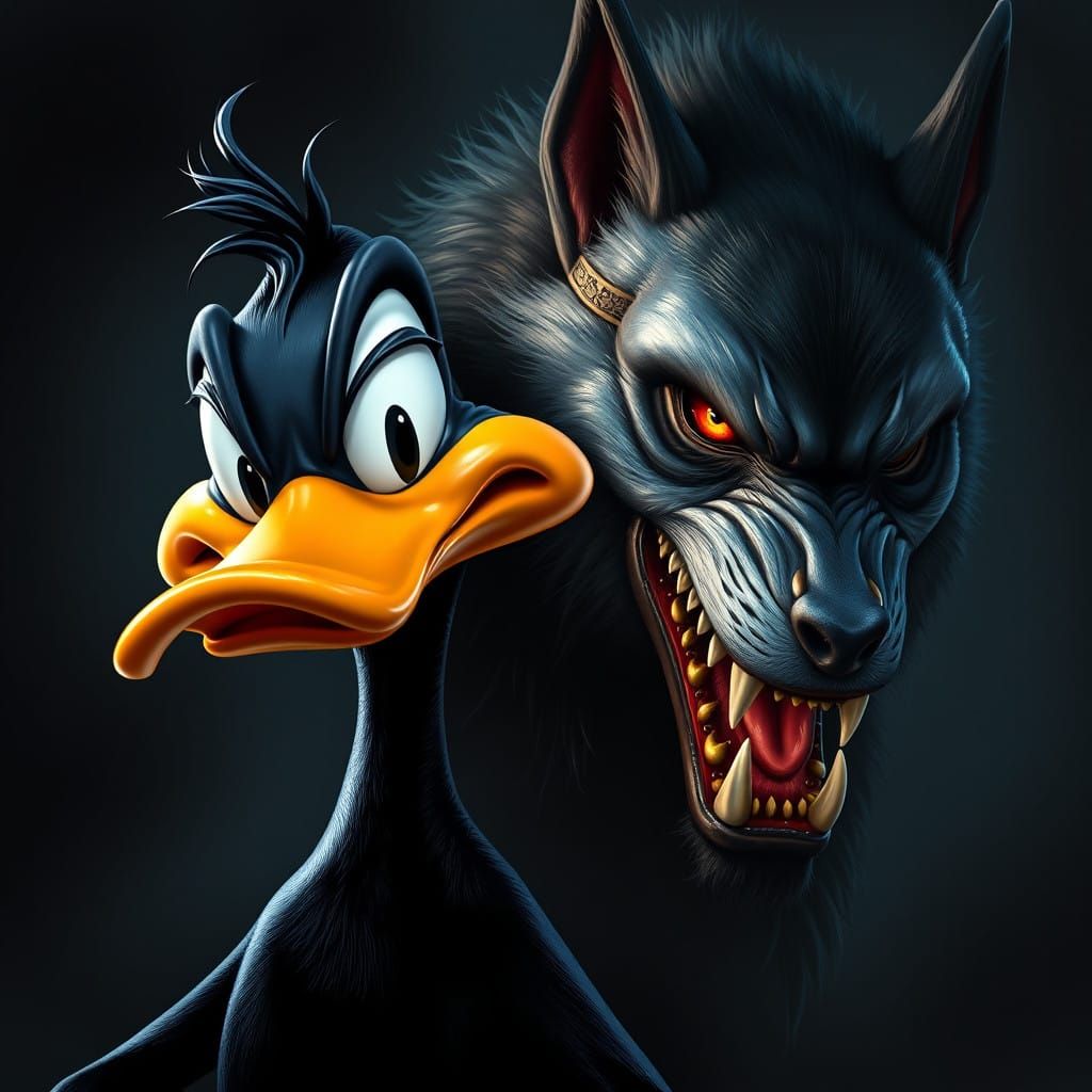 Surreal Hybrist Portrait in Vibrant Triadic Colors