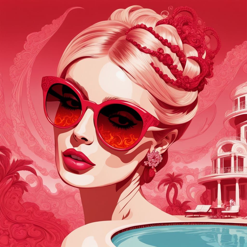 Rococo Mansion Burns in Malibu as Paris Hilton Looks On