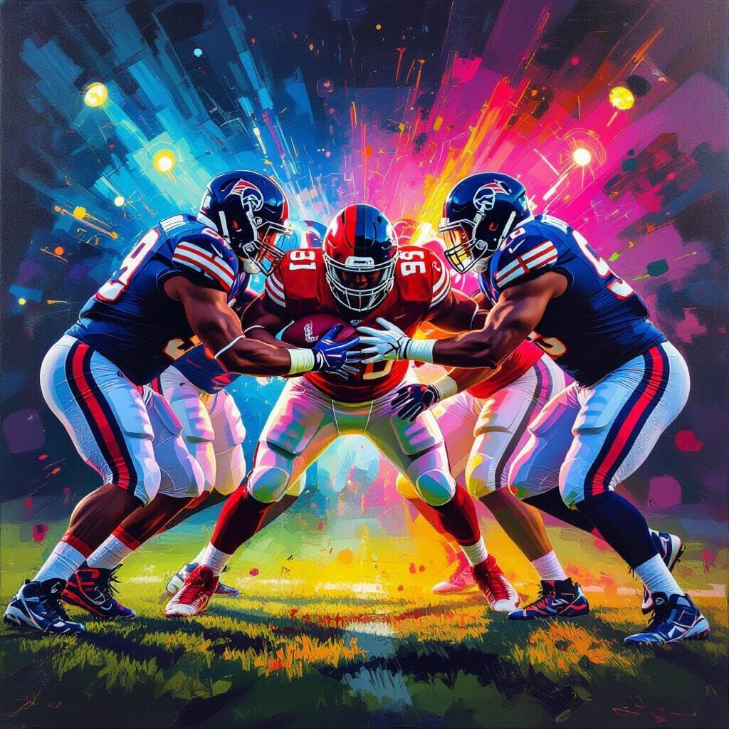 Football Players in Dynamic Tackle Formation