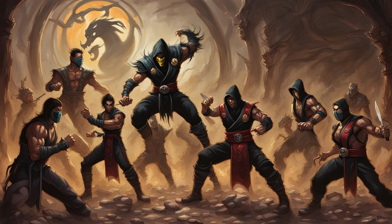 Sinister Mortal Kombat Artwork in Dark Fantasy Style