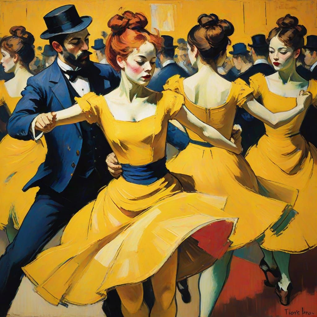 Fauvist Dancers at the Foley Baer in Abstract Expressionism