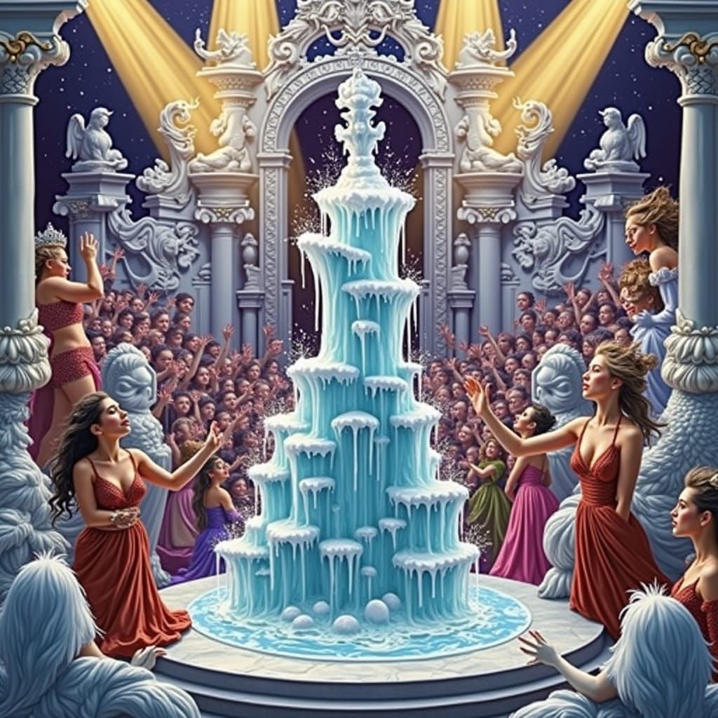 Melting Ice Sculpture: A Vainglorious Spectacle